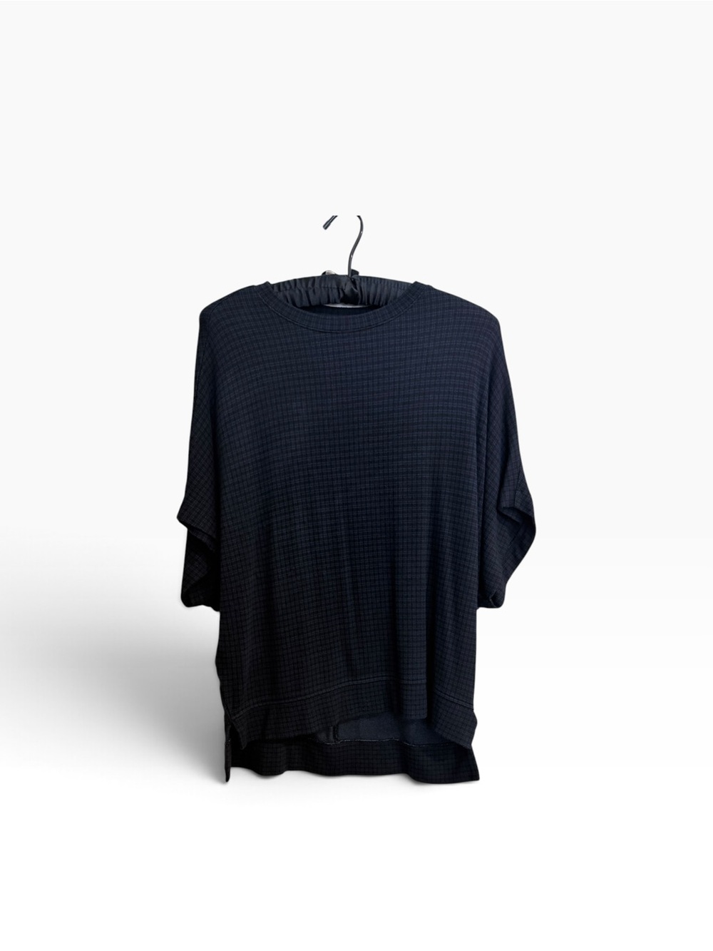 Lou & Grey Navy  & Black plaid Relaxed Tunic Soft fabric